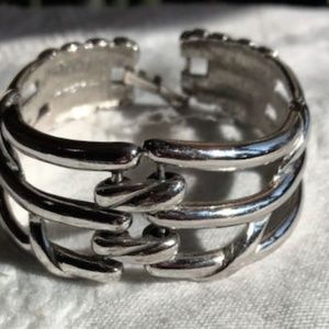 Monet Vintage Silver-tone Link Bracelet